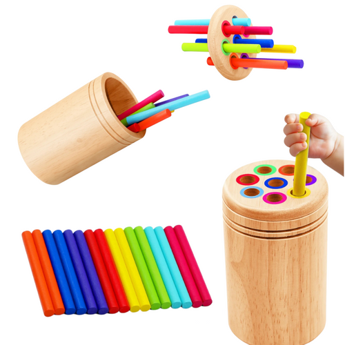 Jouet Montessori en bois éducatif enfant 2, 3, 4, 5 ans - Apprentissage