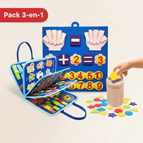 Pack Montessori Complet 3-en-1 - Jouets éducatifs enfant 2-6 ans
